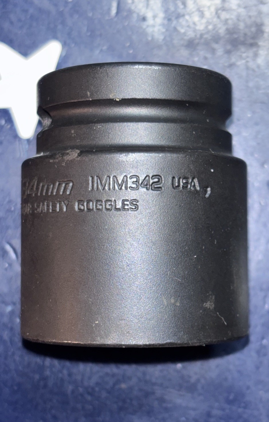 Snap-On 34mm IMM342 Shallow Impact Socket 6-Point 3/4” Drive