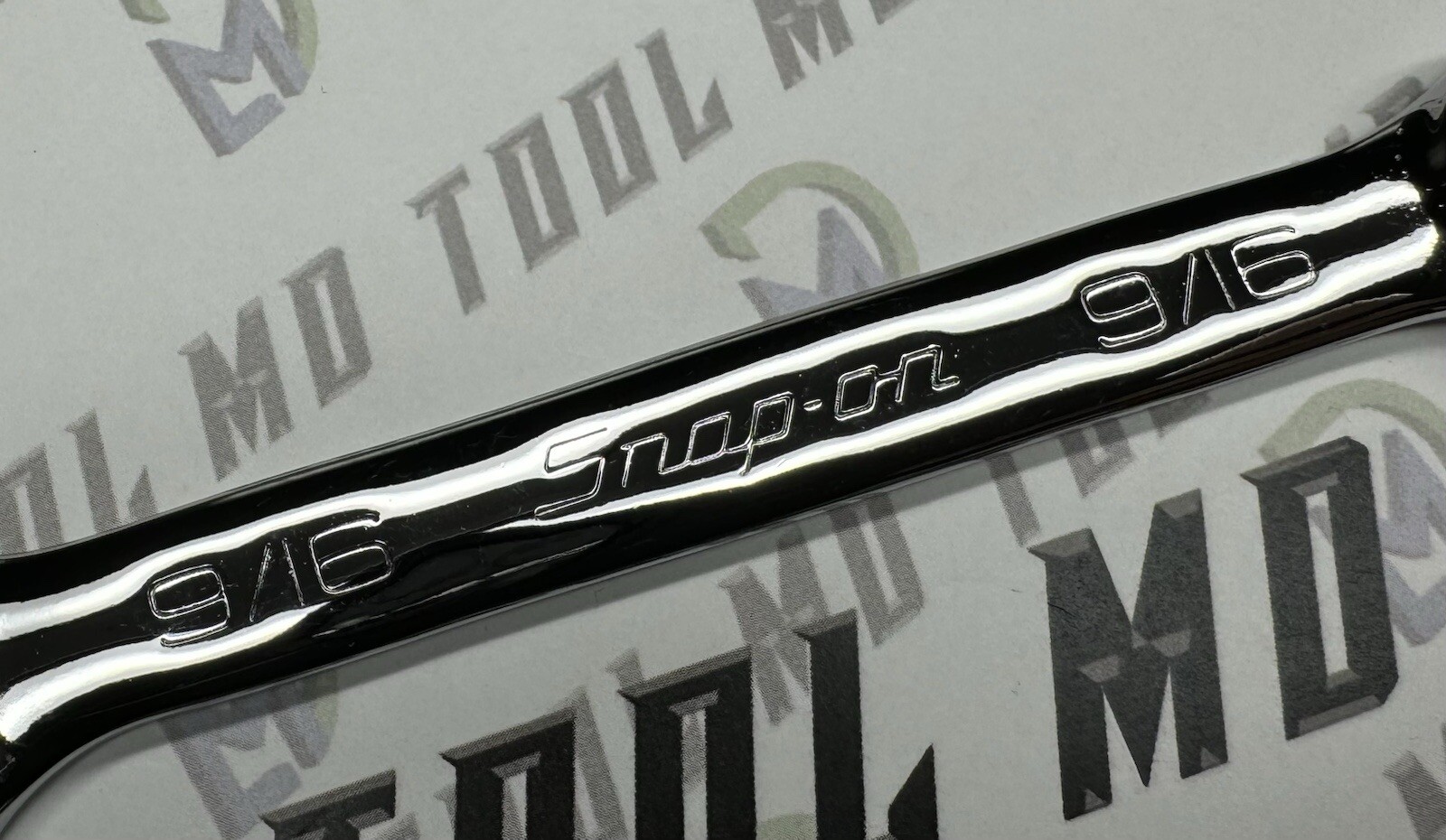Snap-on Tools USA NEW 9/16″ SAE 12pt SHORT Chrome Combination Wrench OEX180B