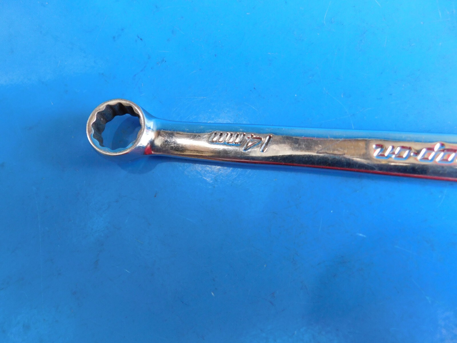 USED,SNAP ON TOOLS ( 14 MM ) COMBO WRENCH , PART #OEXM140B