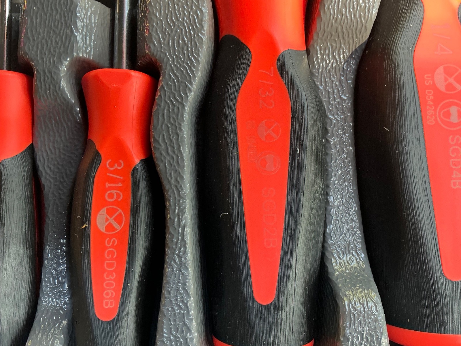 Snap-on Tools 10pc ORANGE Soft Grip Phillips & Flat Head Screwdriver Sets