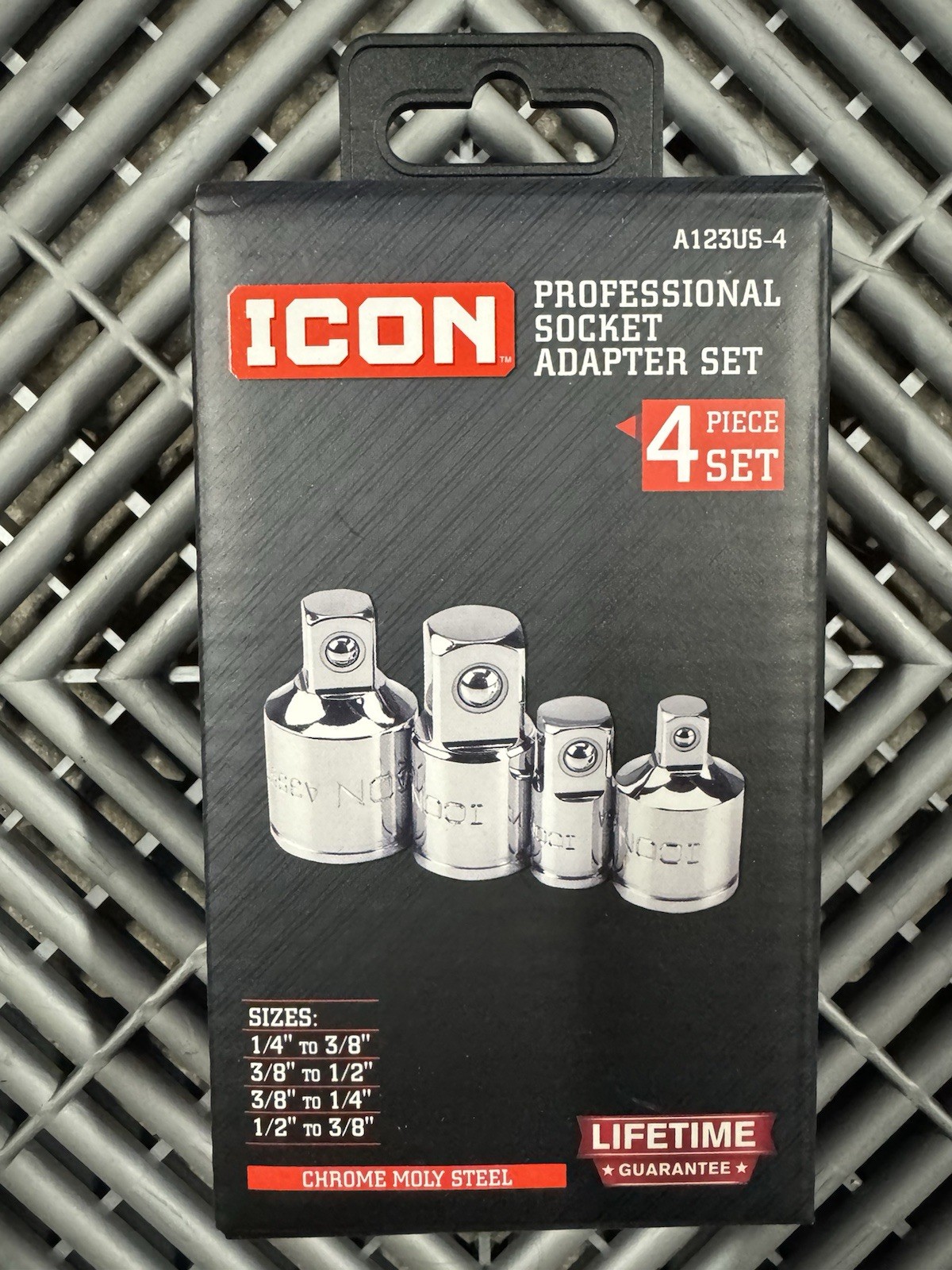 Icon Professional Socket Adaptor Kit – 4 Piece Set – SKU 57324