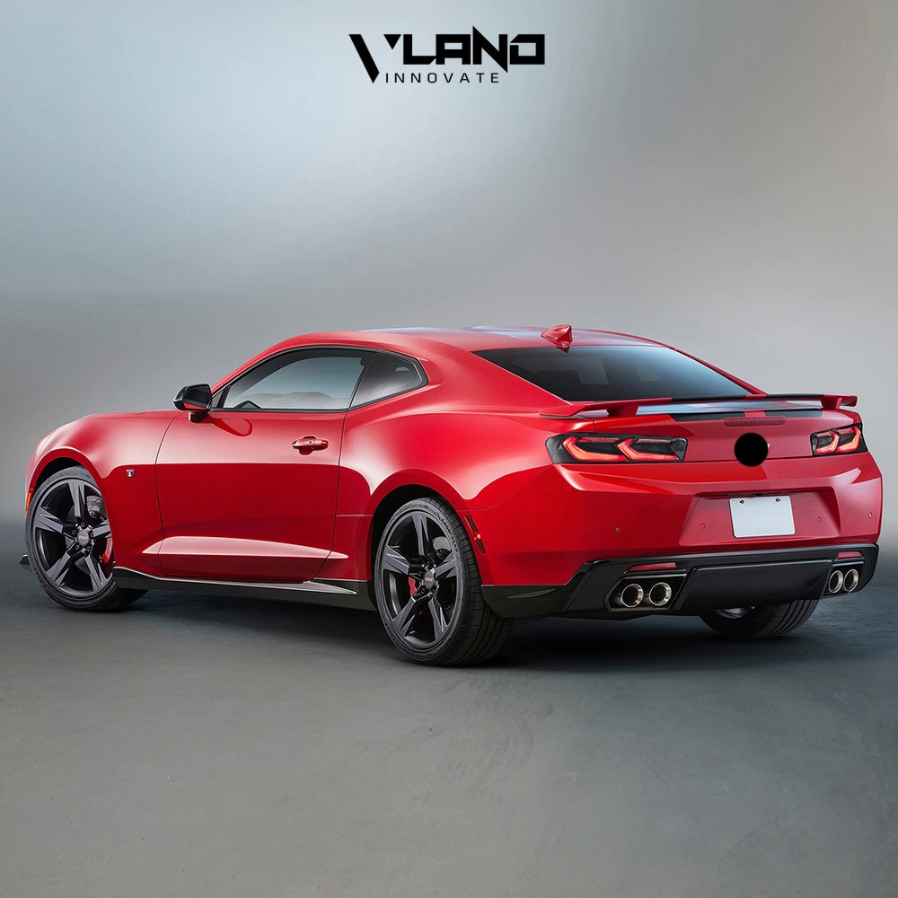 Pair VLAND FULL LED Tail Lights For Chevy Camaro 2016-2018 DRL Smoked Sequentail