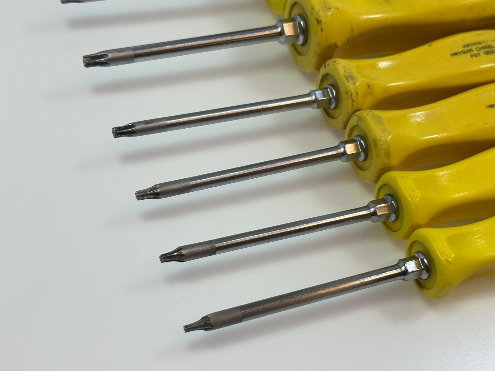 🇺🇸 Snap-on Tools USA 9pc Torx T8-T45 Screwdriver Set, Classic Yellow Hard Grip