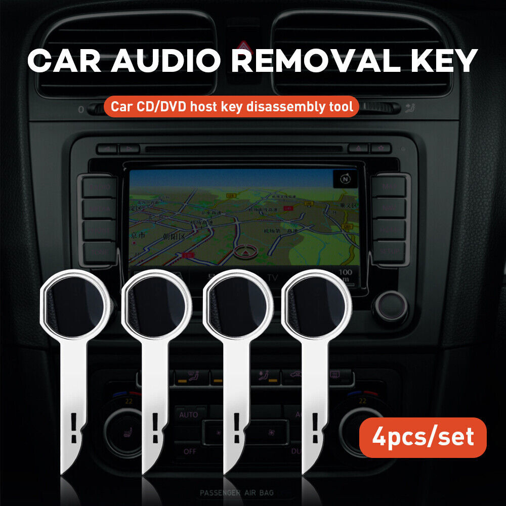 4PCS Car Radio Stereo Removal Release Tool Keys Set For Ford Audi Benz VW BMW
