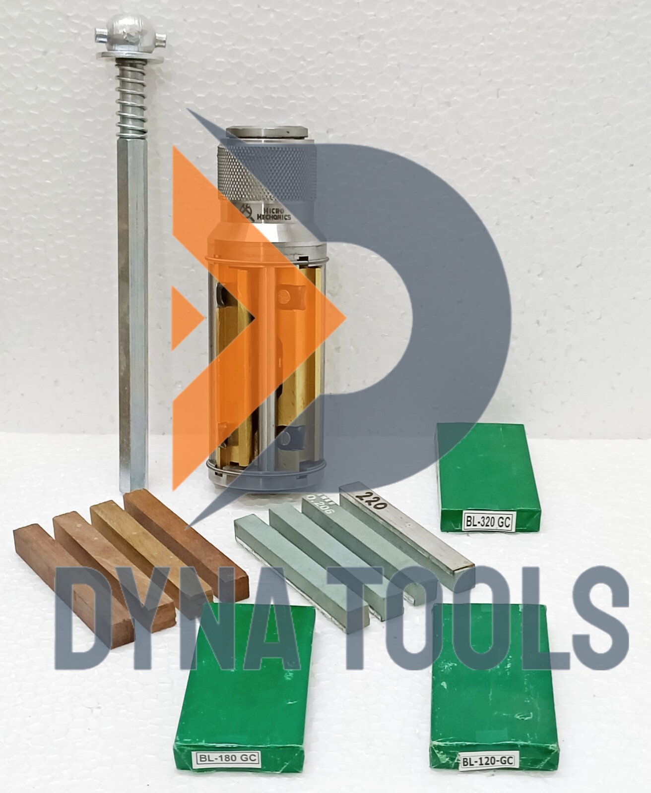 Cylinder Engine Hone Kit 45 TO 65MM Honing Machine +Green Stones & Wooden Blocks