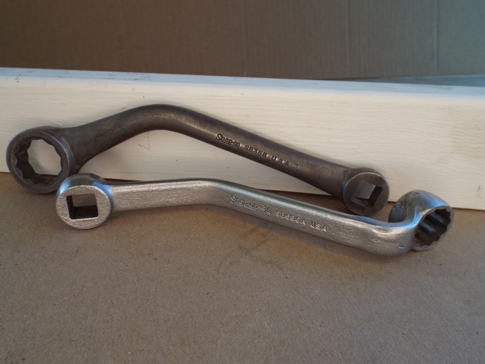 VTG Snap-On S8686A & S8366 3/4″ & 15/16 Specialty Wrench SAE 1/2″ Dr USA (Read)