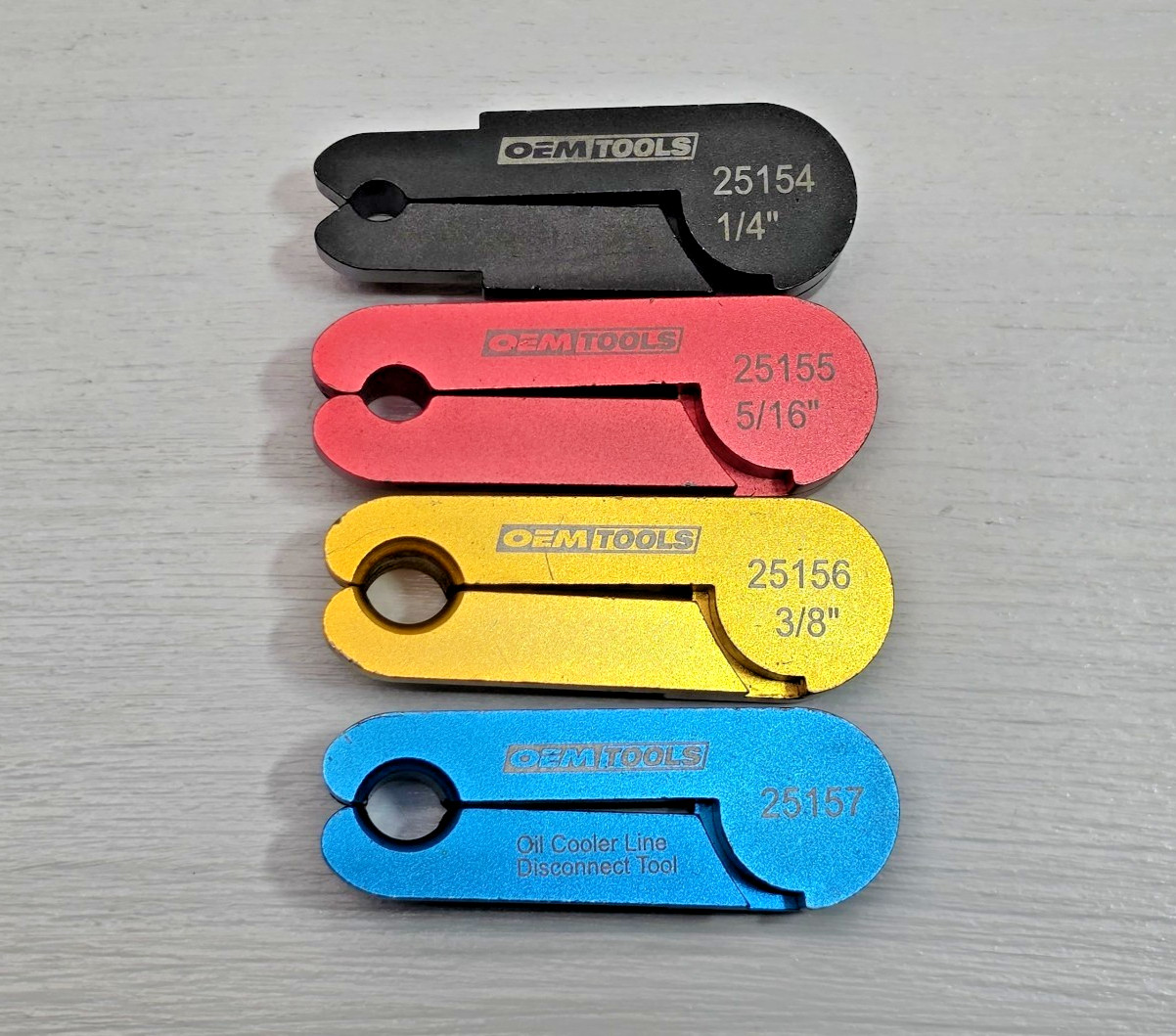 OEM Tools 4 Piece Anodized Aluminum Disconnect Set for Fuel & A/C Lines