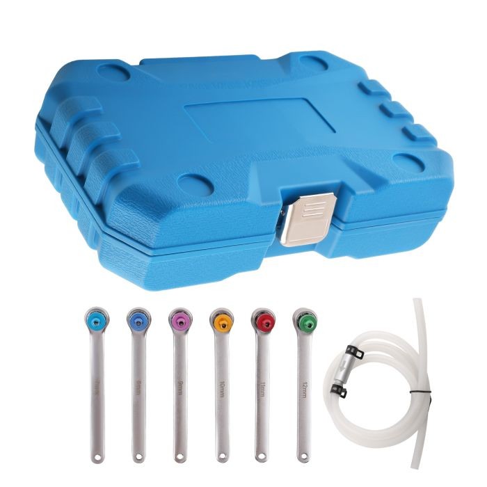 7Pc Brake Clutch Oil Bleeder Bleed Extractor Wrench Kit 12 Point Socket 7 – 12mm