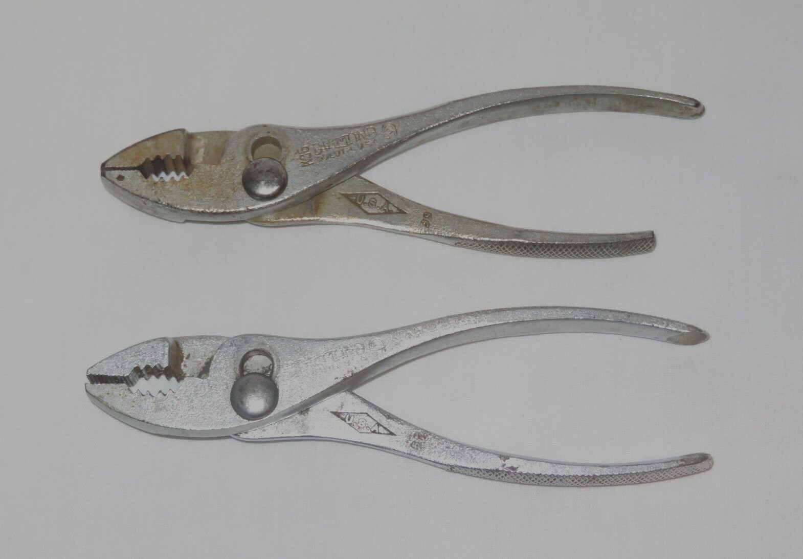 Diamond Tools K36 ~ 6.5” Slip Joint Pliers w/ Horseshoe Logo – USA – READ