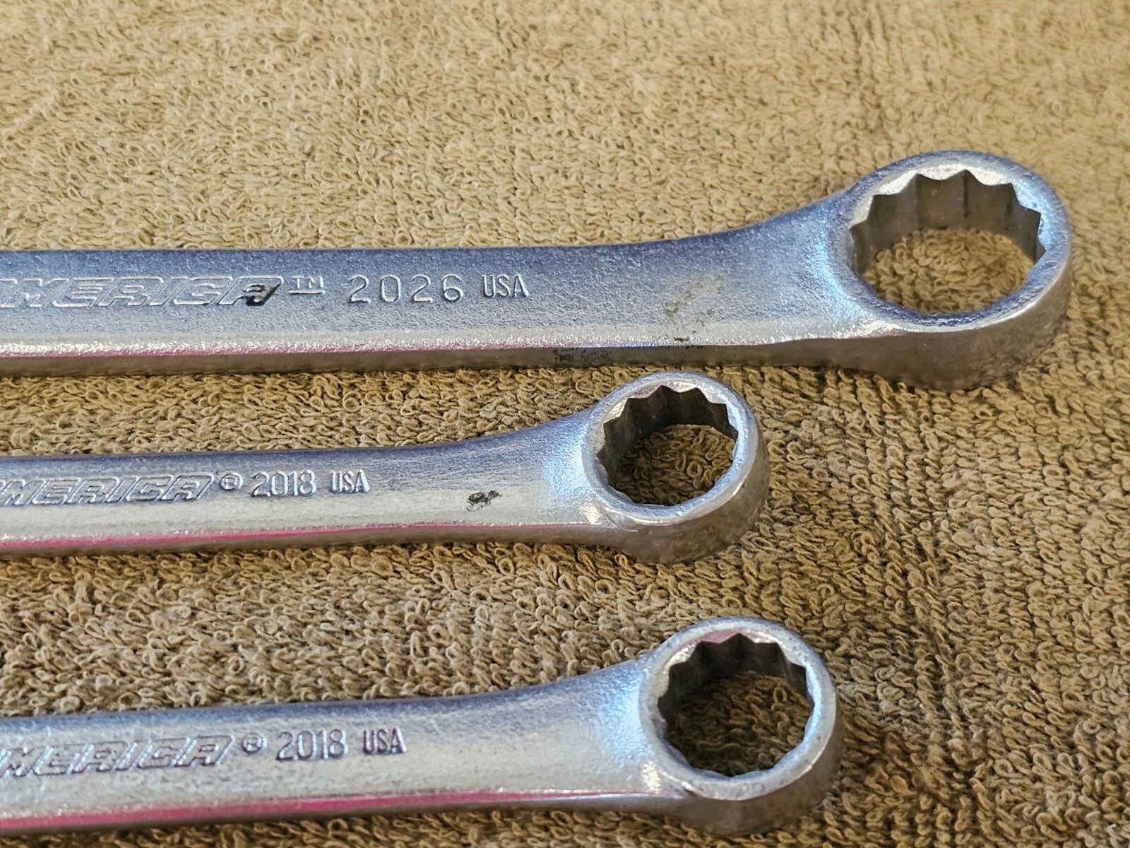 7 Pro America Combination Wrench Set Sae 13/16 9/16 7/16 5/16 1/4 1/2 7/16″ USA