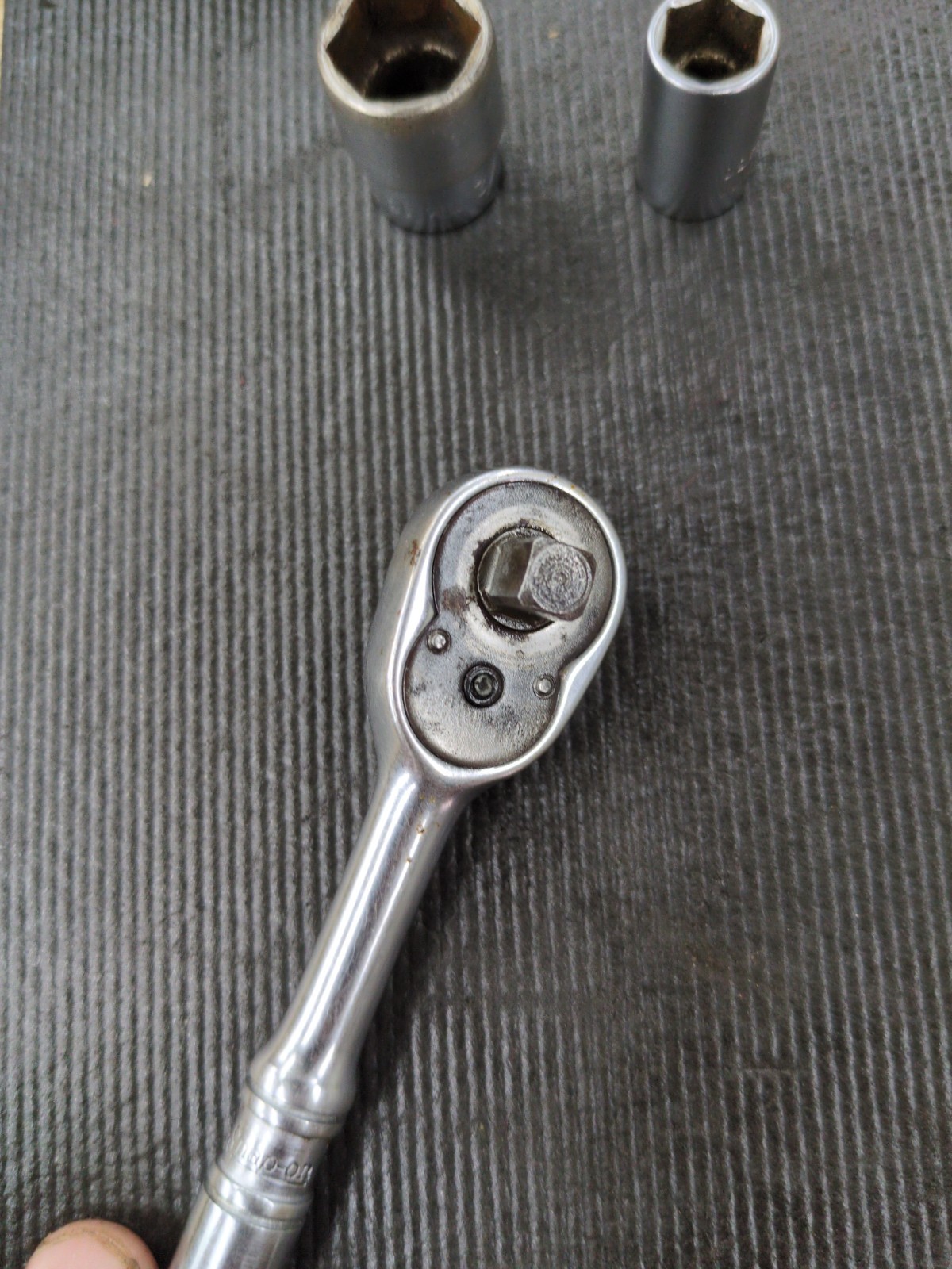 Vintage Snap-on TM70B 1/4” Drive Ratchet USA +Sockets