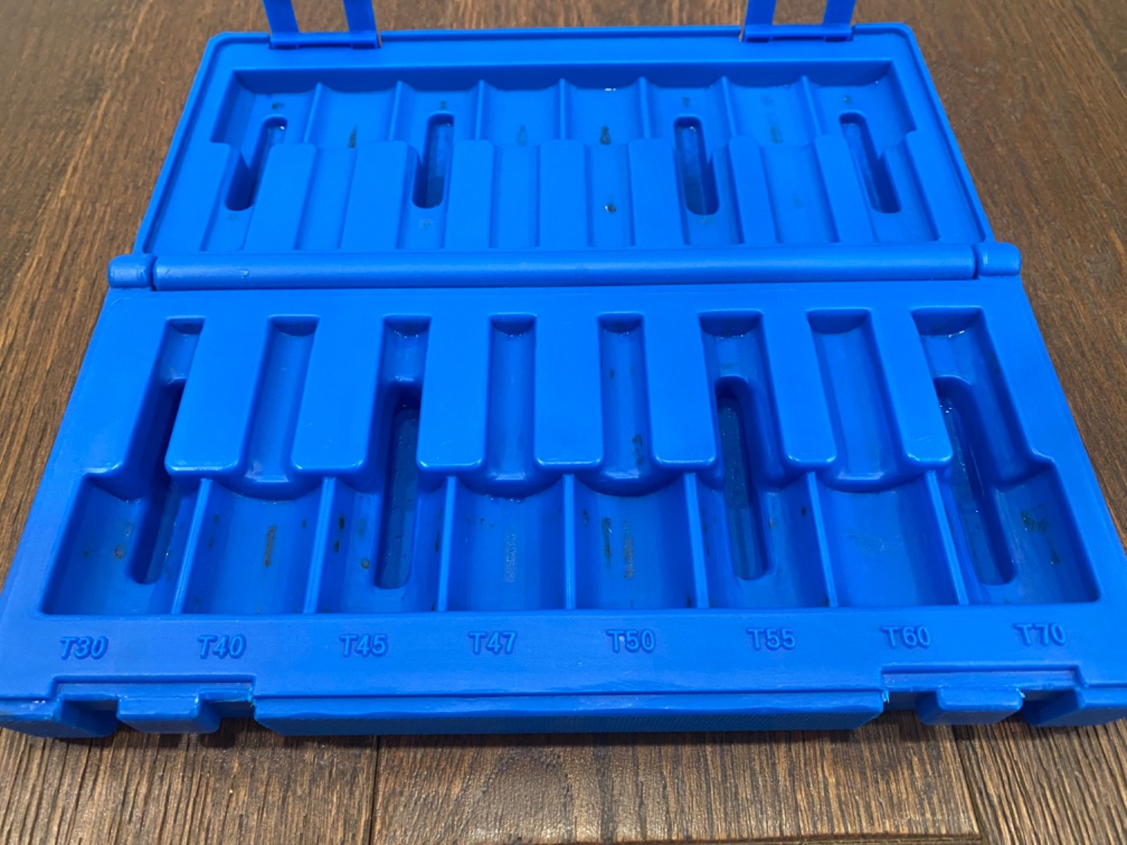 CASE ONLY Grey Pneumatic 1300T 8 PIece 1/2″ Dr Internal Star Impact Socket Set