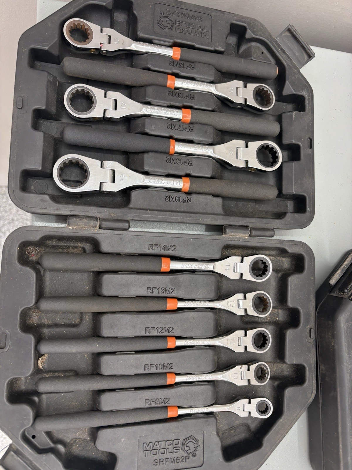 Matco Tools Ratcheting Flex Head Wrench Set Srfm52p Srfm52p2