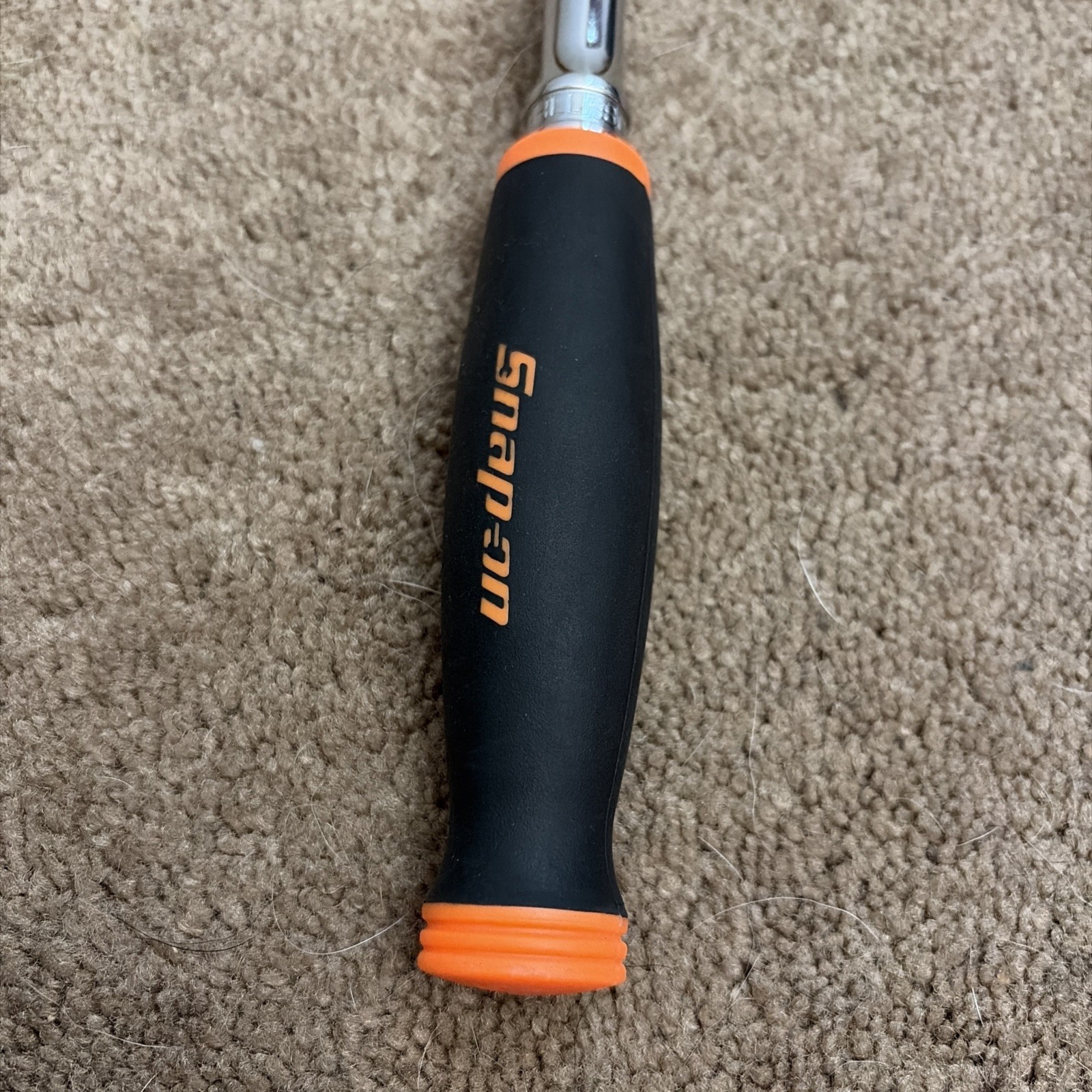 Snap On USA NEW 3/8” Drive Orange Soft Grip EXTRA-LONG Ratchet FHLLF80