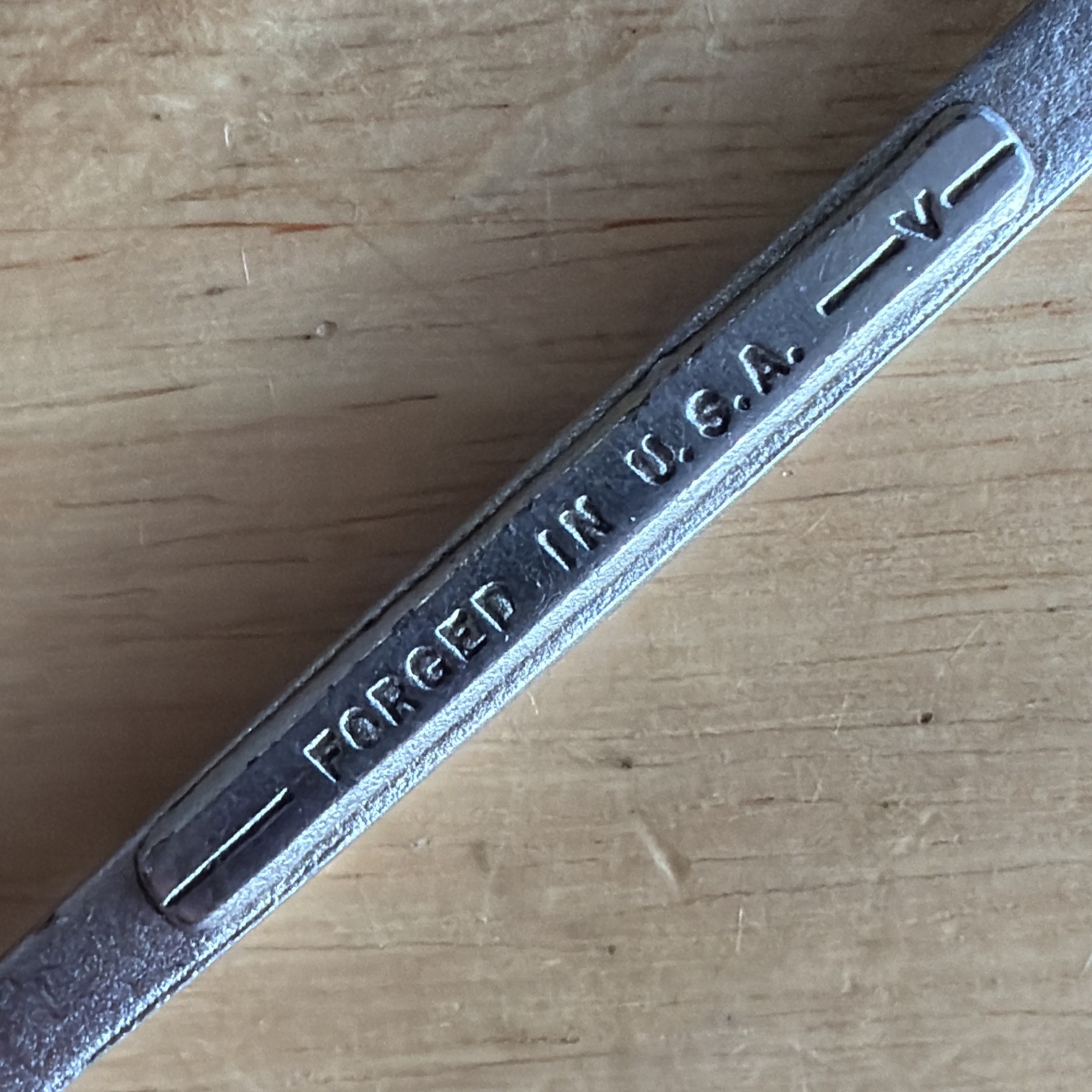 Craftsman 1/4″ x 5/16″ Double Open End Wrench Flying -V- V Series Vtg USA READ!