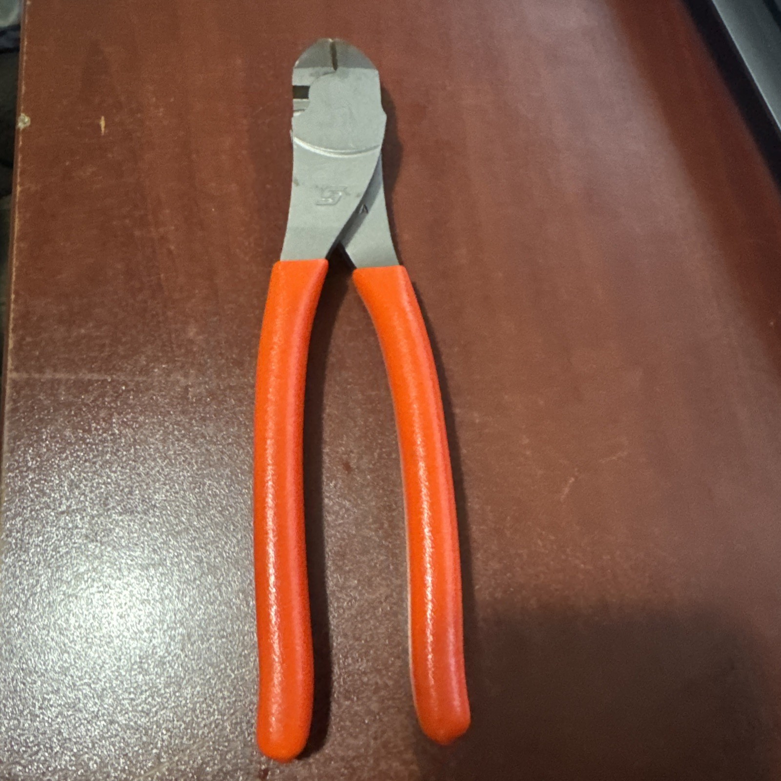 Snap-on Tools USA NEW ORANGE Grip 8″ High Leverage Diagonal Cutter Plier 388ACFO
