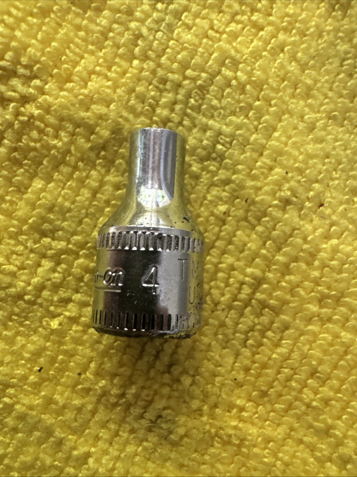 Snap-on TMM4 4mm Metric 1/4″ Drive 6-Point Shallow Socket Chrome USA
