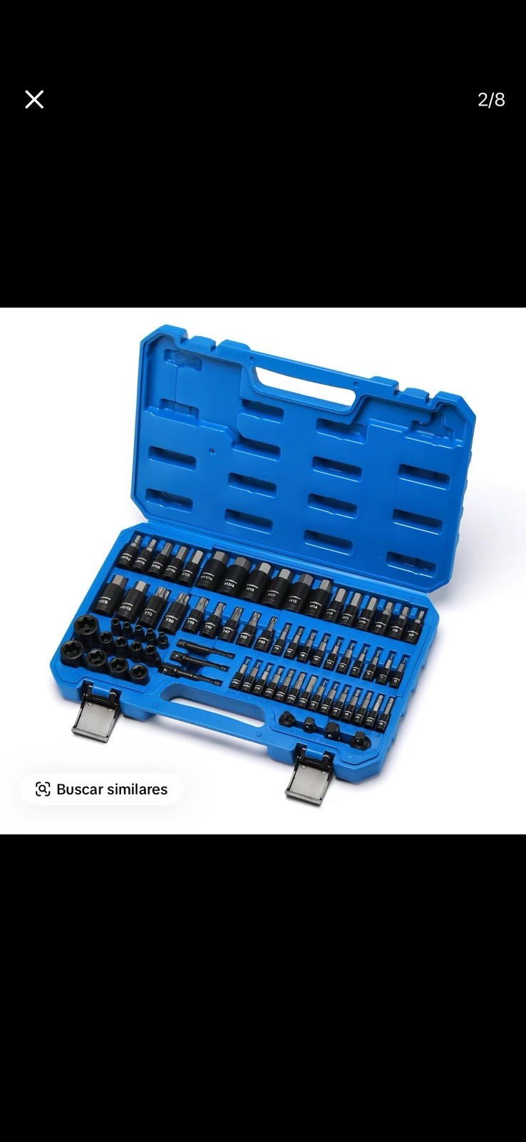 71-Piece Master Hex & Torx Bit Socket Set 1/4 3/8 1/2 Drive