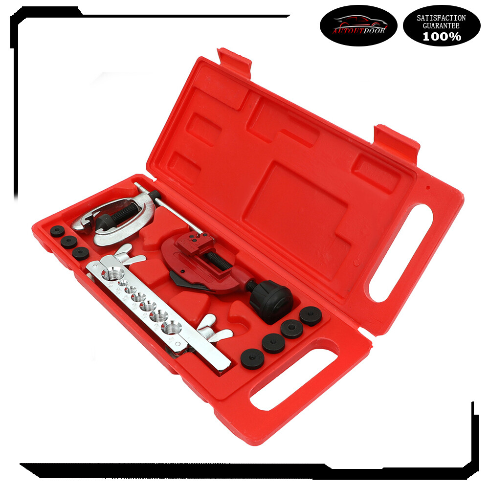 Double Flaring Tool Kit w/ Tubing Cutter Brake Air Water Gas Plumbing