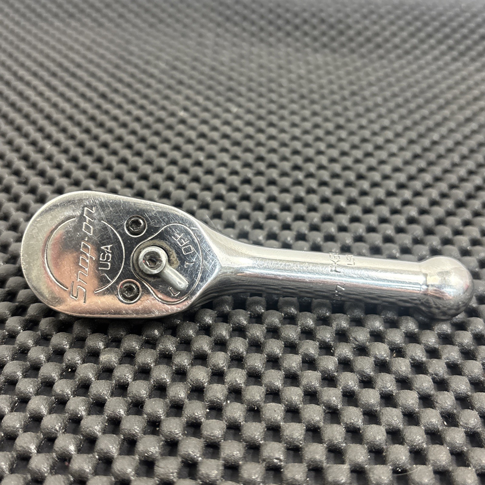 Snap On USA 3/8″ Drive Stubby Chrome Ratchet FK830