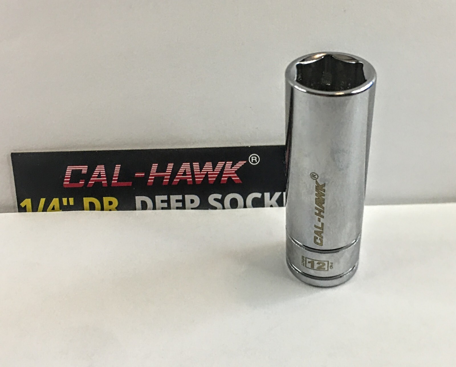 Cal- Hawk Deep Socket 12 mm x 1/4″ Dr 6Pt Free USA Ship