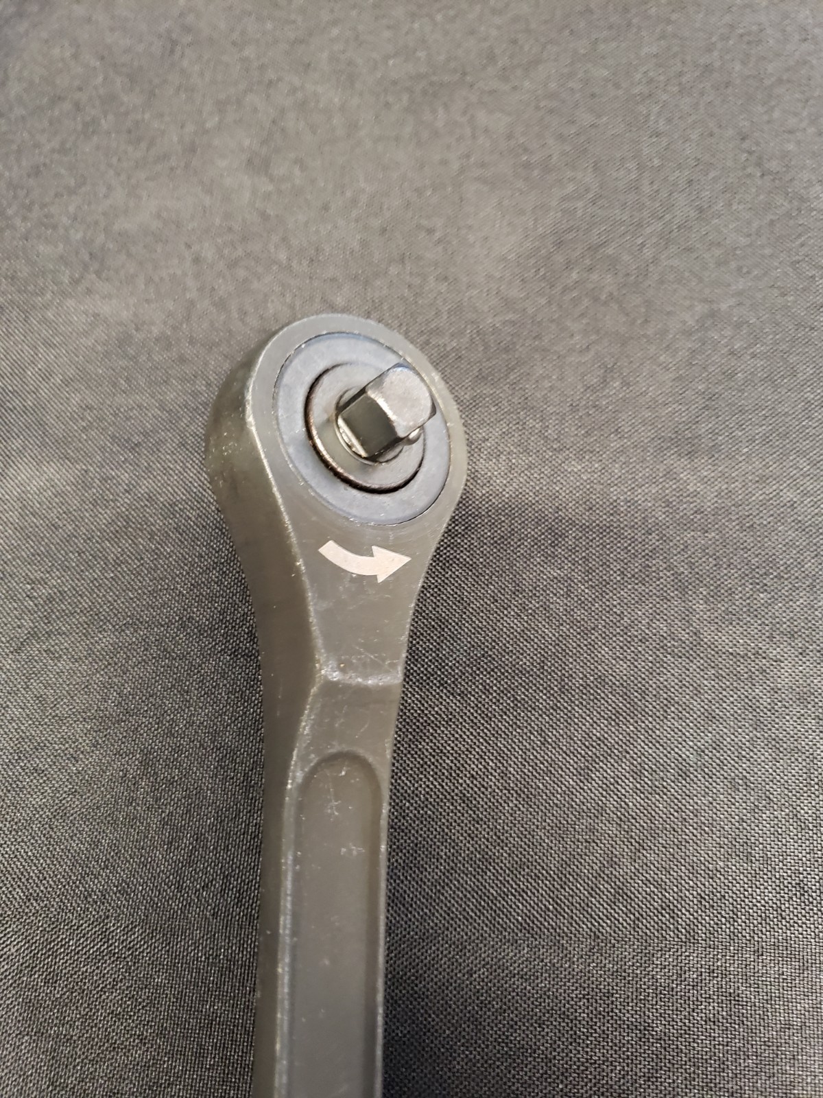 Rare Gearless Podger Spud Ratchet Wrench 3/8″ Drive W Reverse Black Oxide 12″