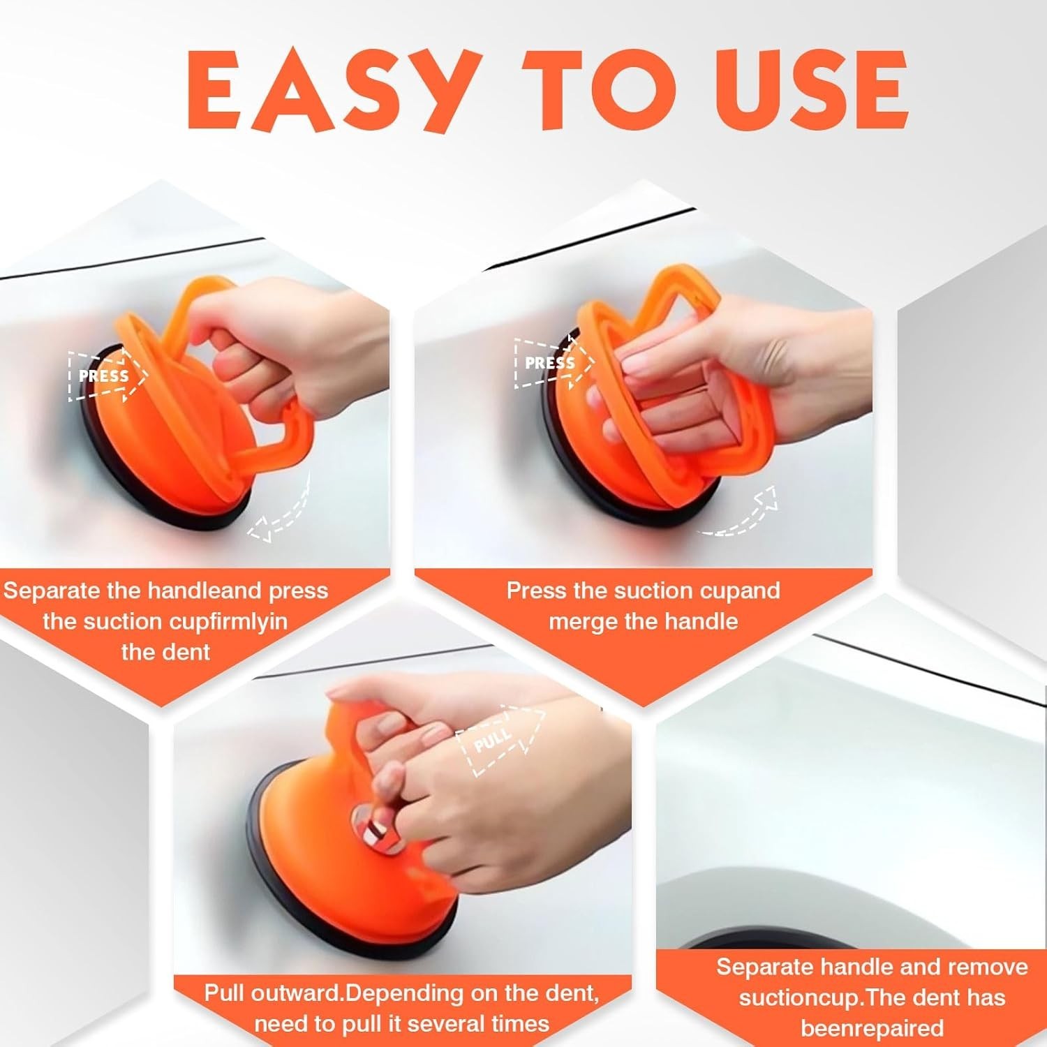 POWER GRIP DENT PULLER AUTO BODY PANELS SUCTION VACUUM CUP GLASS LIFTER DP150