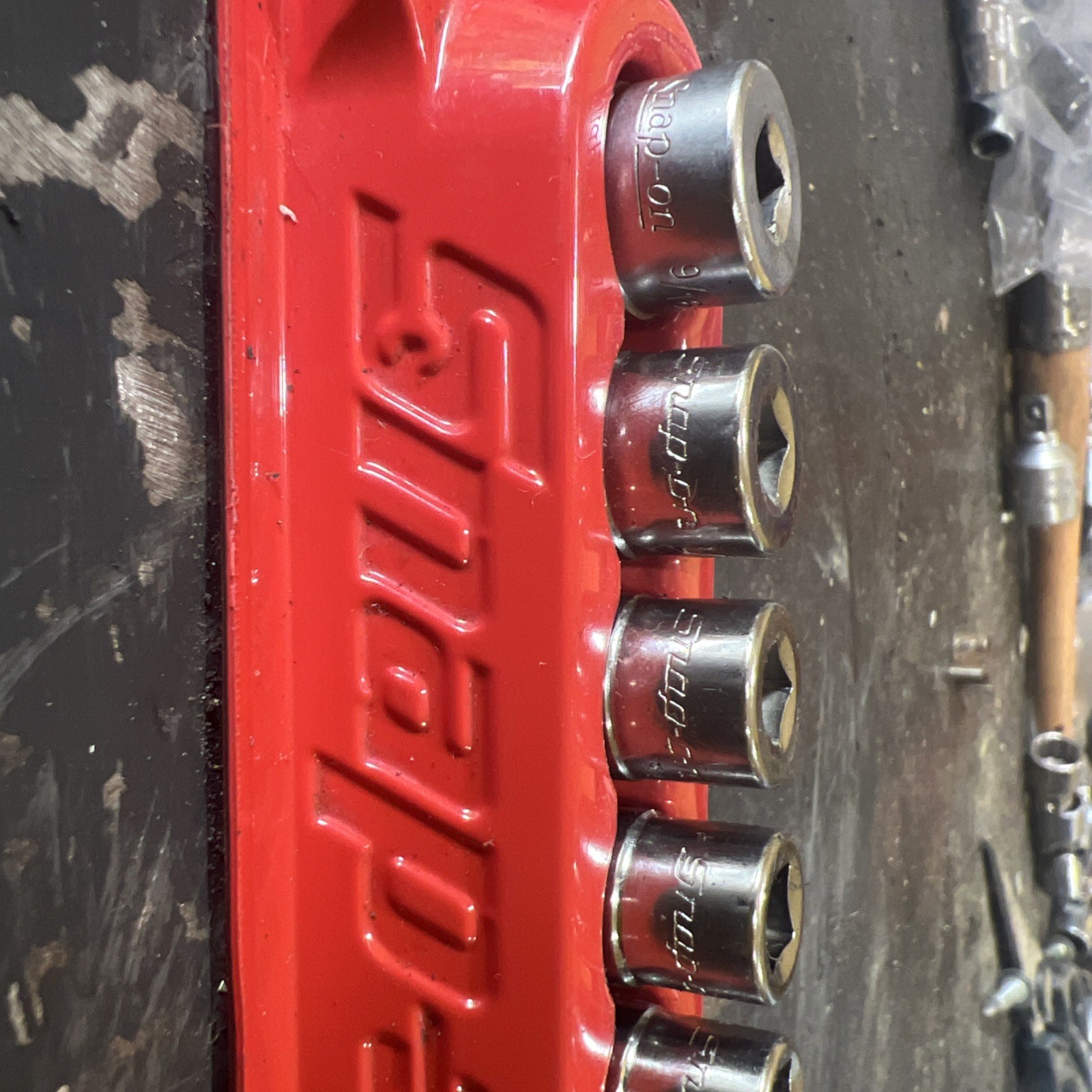 Snap On USA 1/4″ Drive SAE 6 Point Socket Set 10 Pc TM06-TM18 3/16-9/16