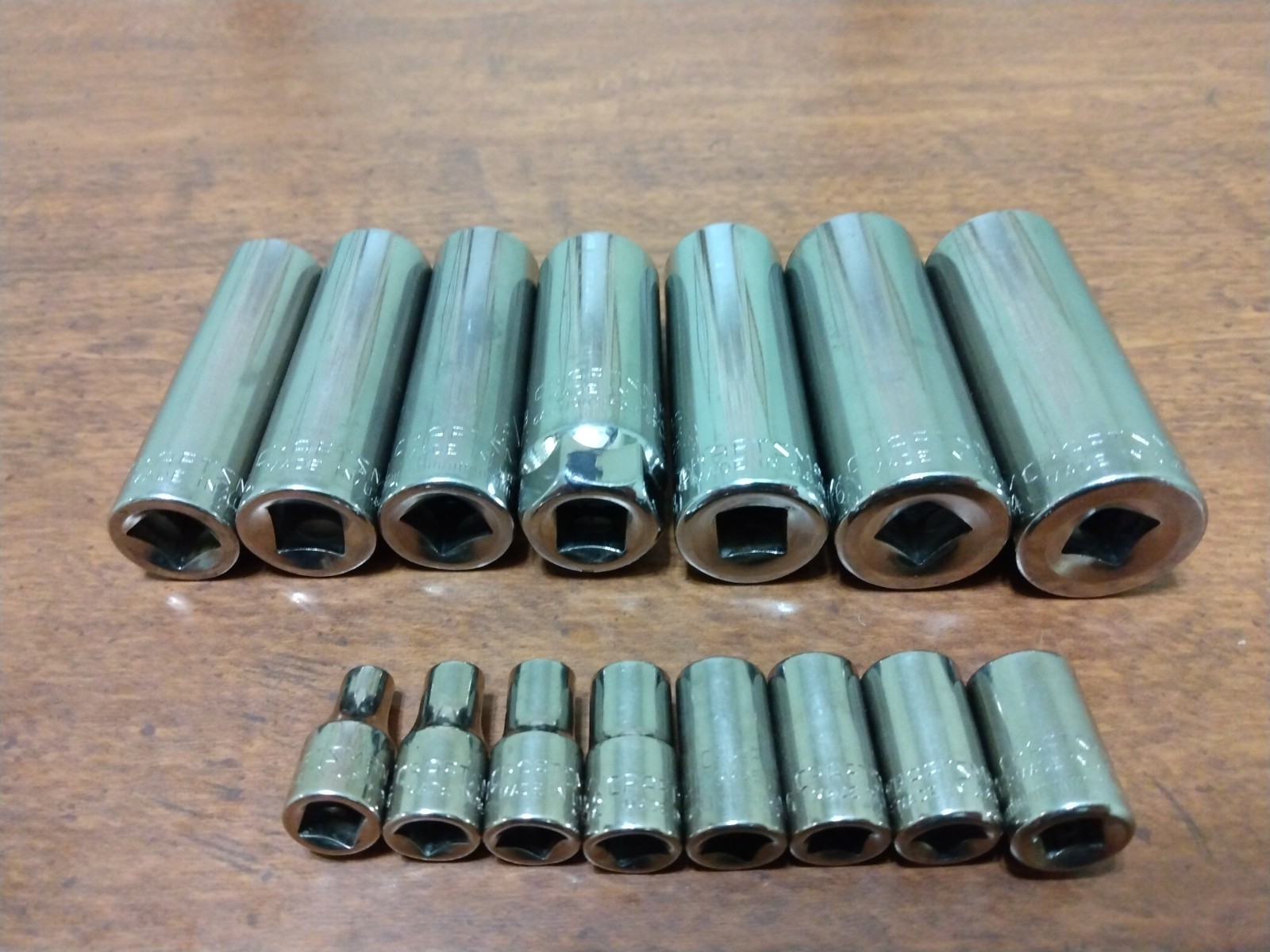 Craftsman Lot of 15 Sockets Marked «G» Various Sizes