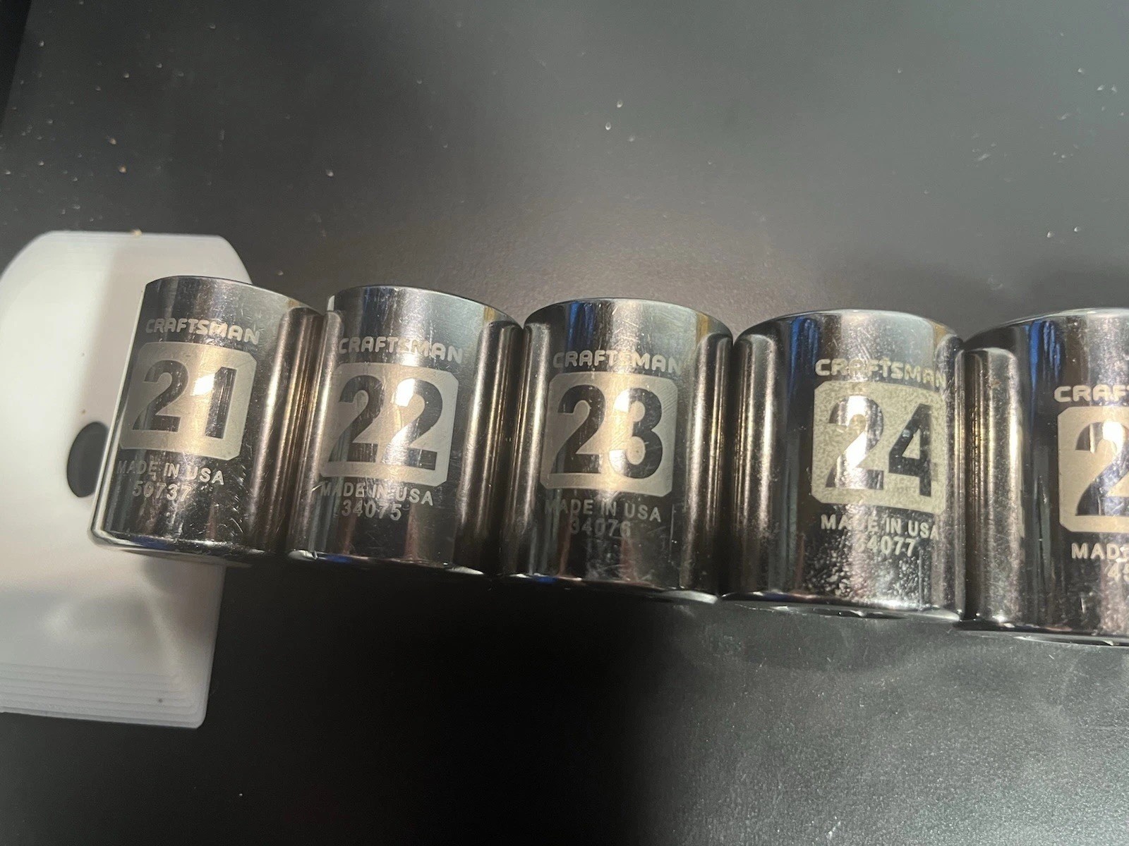 Craftsman USA EZ Read 1/2” Metric Sockets 21mm-36mm 12 Piece Set – Lightly Used