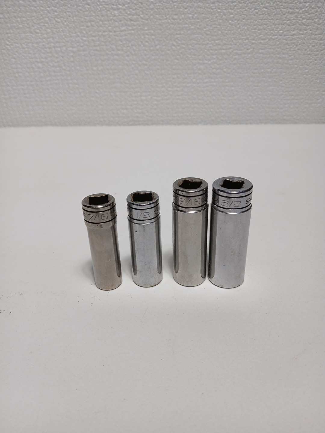 Snap-On 211SFSY 11pc 3/8″ Drive SAE Deep Chrome 6 Point Socket Set