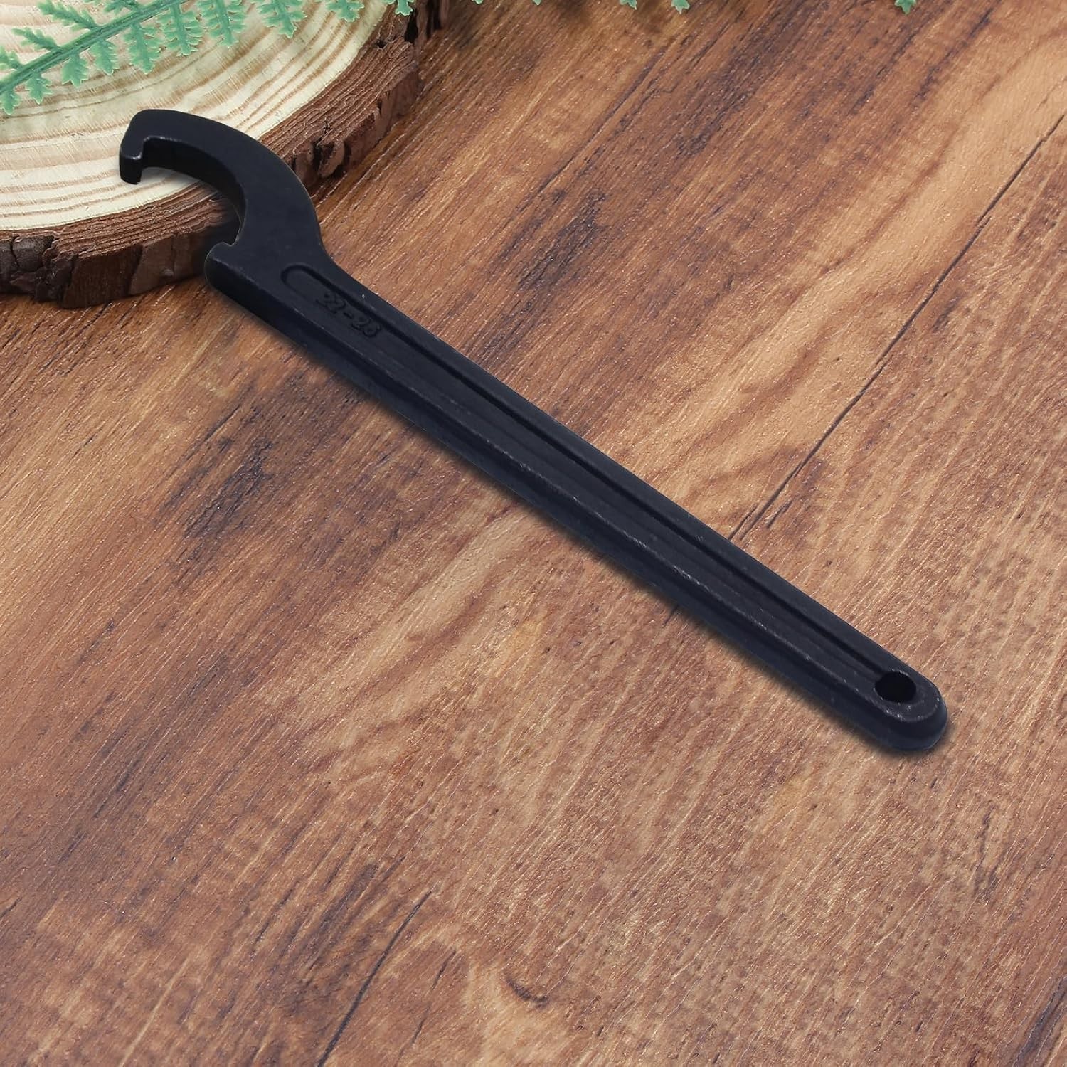 Durable C Hook Spanner Black 22-26mm Carbon Steel Round Nut Collet Chuck Tool