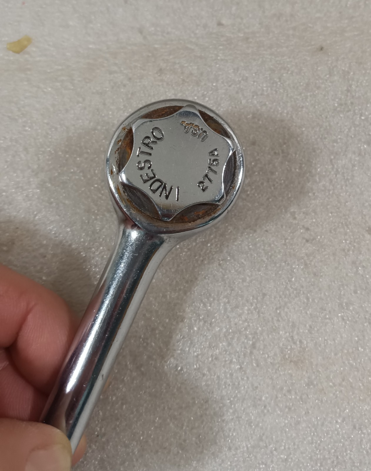Vintage Indestro 3/8″ Drive Ratchet 2775A Made in USA NEEDS Cleaned Works