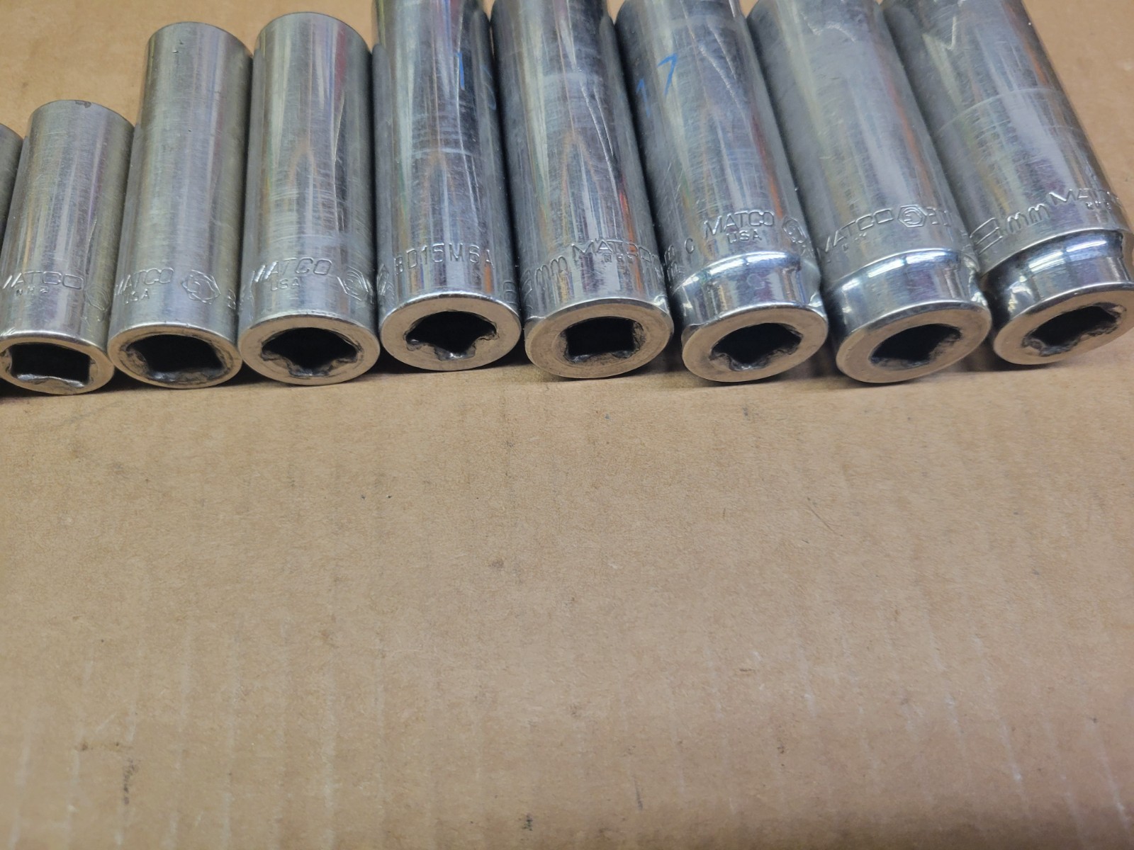 Matco Tools 3/8″ Drive 13-piece Deep Socket Set 7 – 19 MM