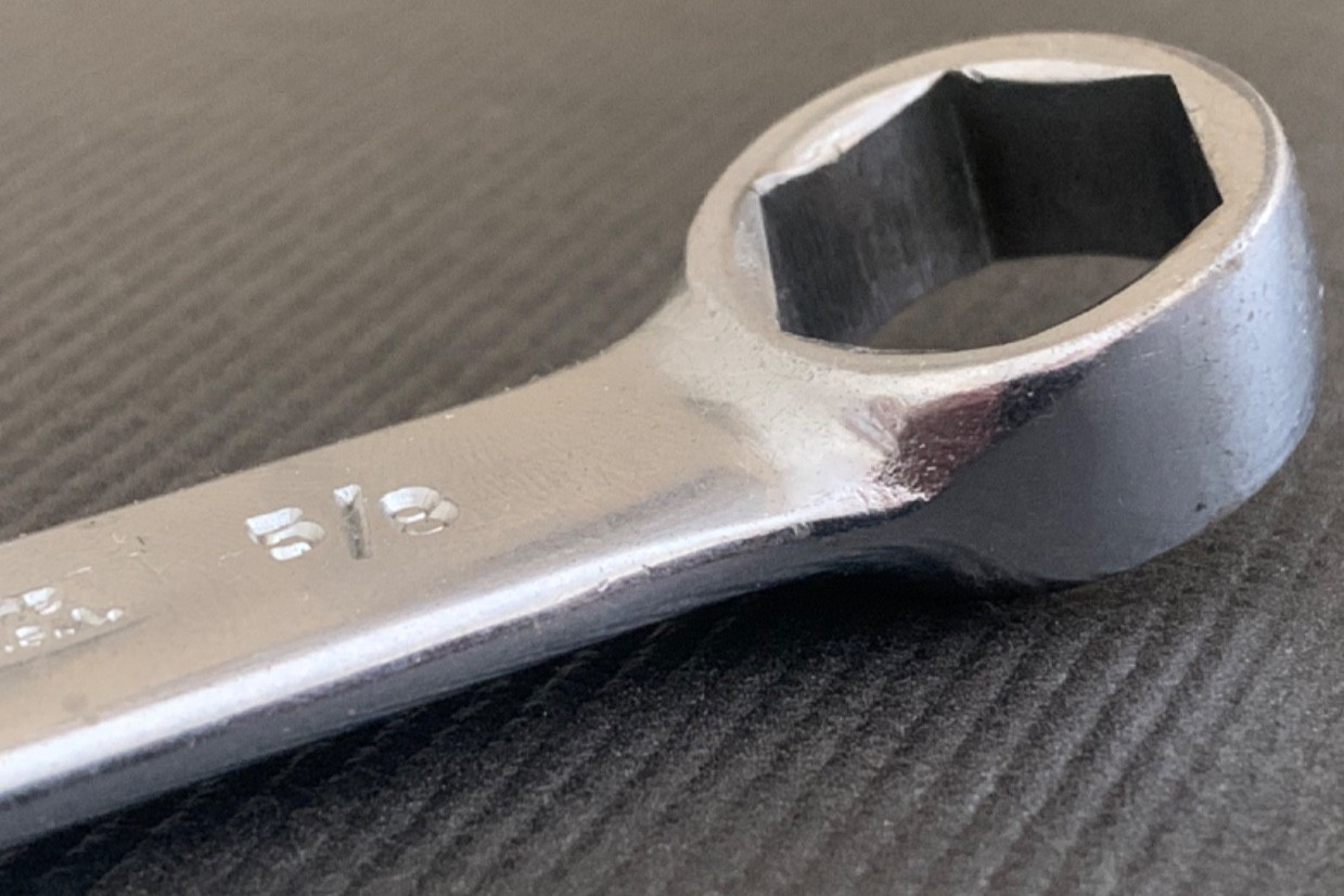 Vintage Herbrand 1220SH 5/8” 6-point Combo Wrench Van Chrome Made in USA