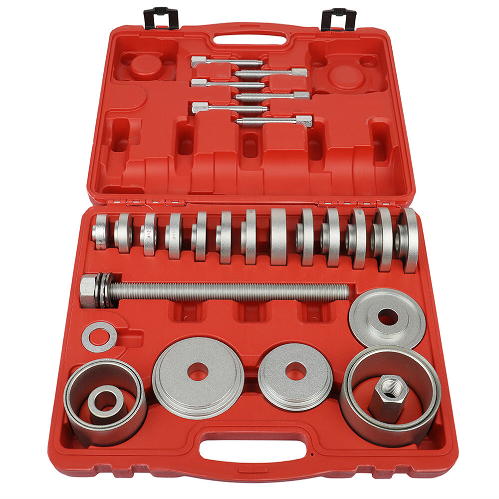 31pcs Front Wheel Drive Hub Bearing Puller Installation Removal Adapter Tool Set