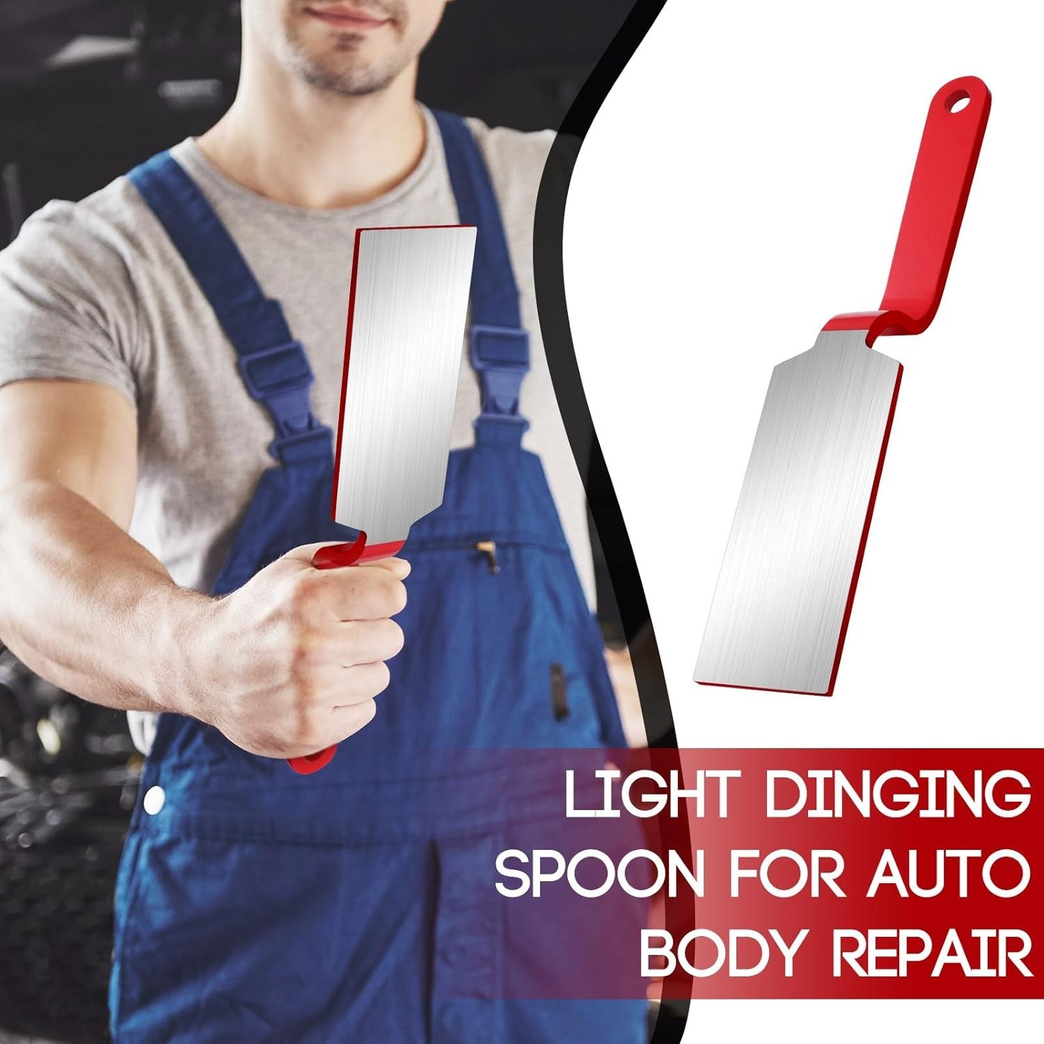 Auto Body Dinging Spoon Steel Dent Repair Tool for Smoothing Metal Panels Car