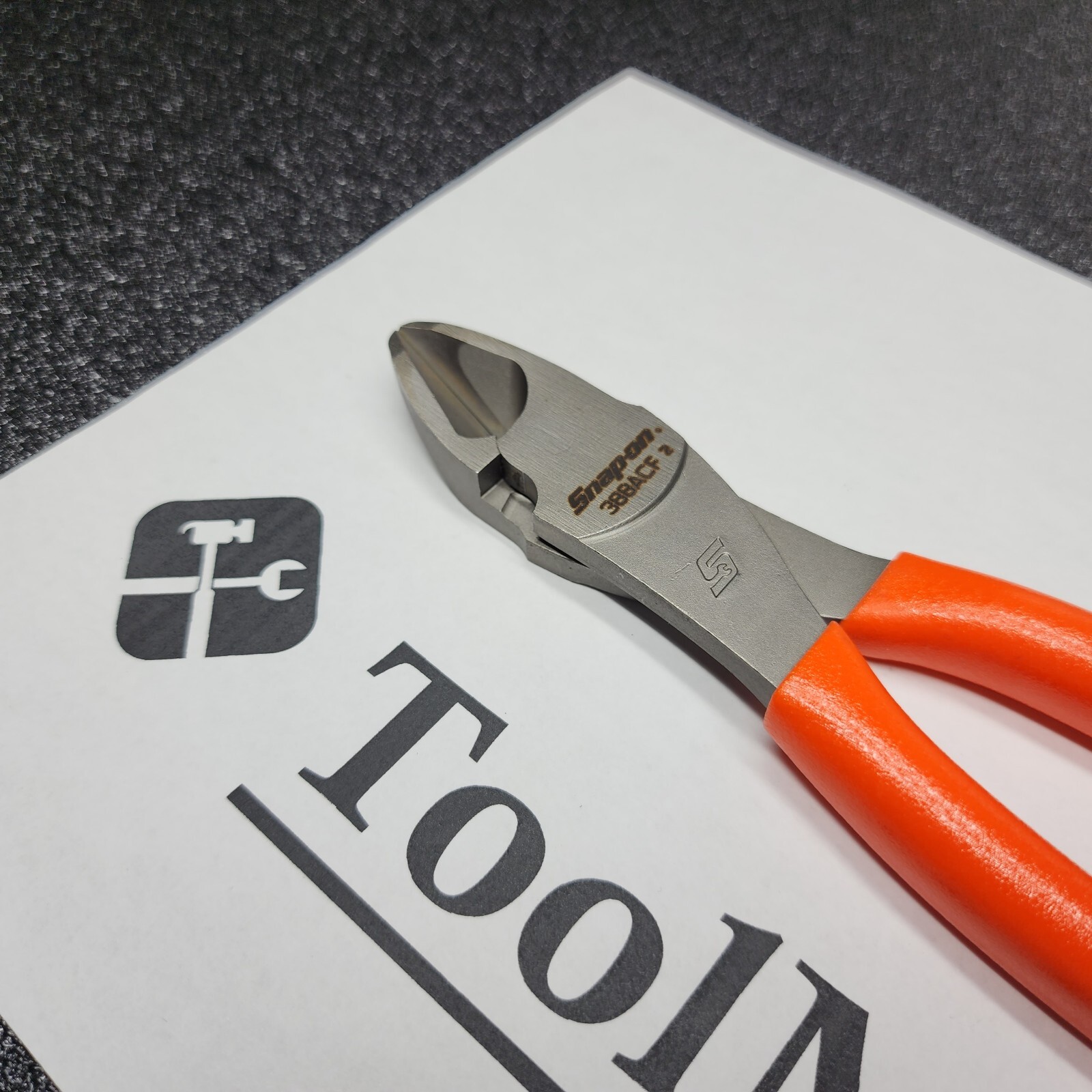 Snap-on Tools USA NEW ORANGE 8″ High Leverage Diagonal Cutter Pliers 388ACF