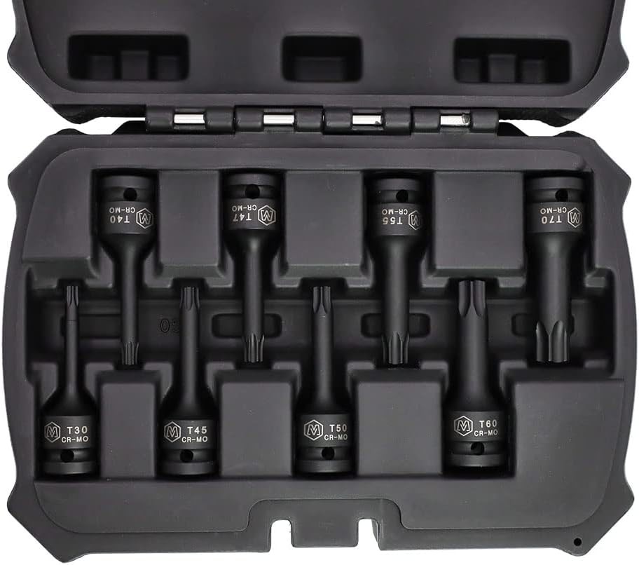 MichaelPro MP005029 8Pc 1/2” Drive T30, T40, T45, T47, T50, T55, T60 and T70