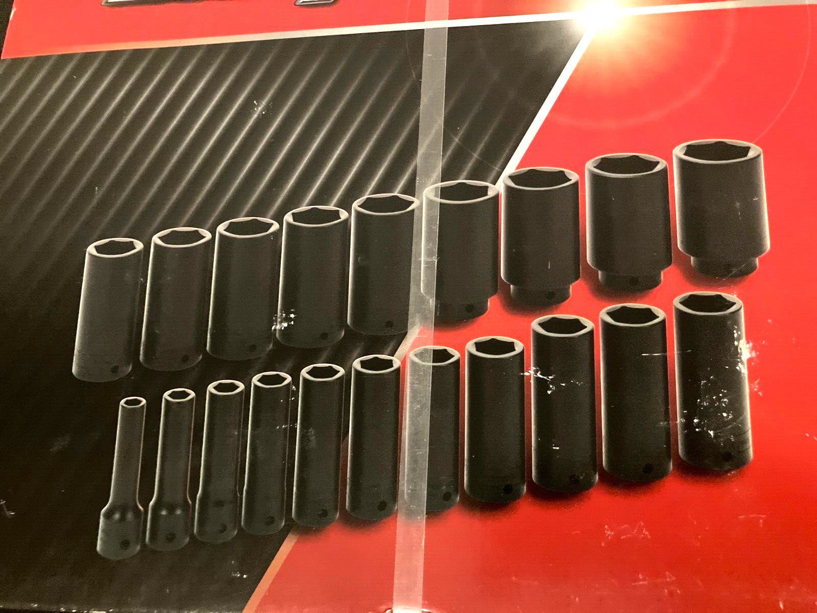 NEW Snap-on™ 1/2″ Drive 6-pt SAE 3/8″ – 1 9/16″ Shallow & Deep Impact Socket Set