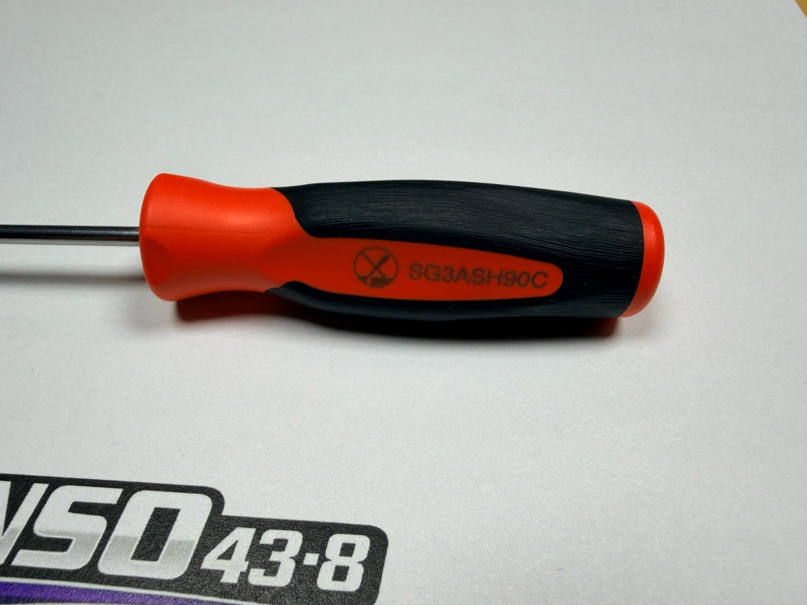 Snap-on Tools USA NEW ORANGE 6″ Mini Soft Grip Short 90° Tip Pick SG3ASH90CO