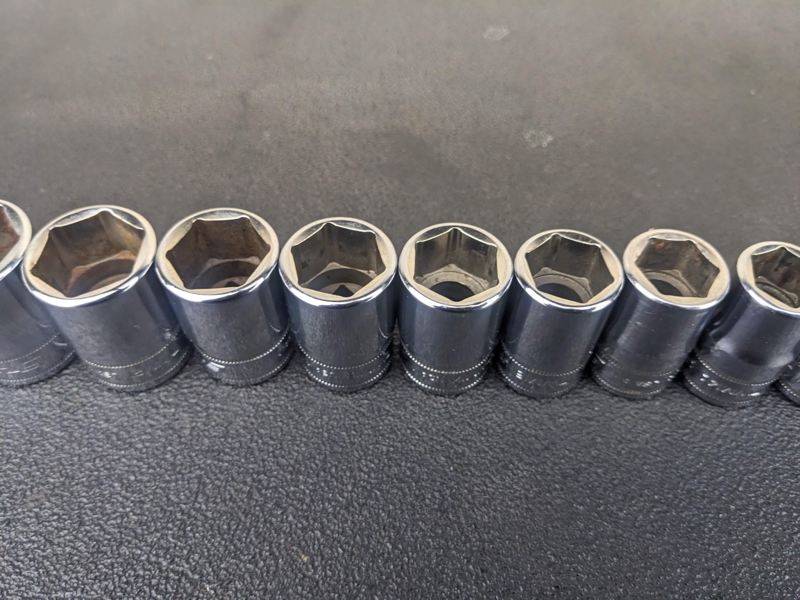 #bp494 Snap On 11pc 6 Point 1/2” drive Shallow Socket Set 24mm