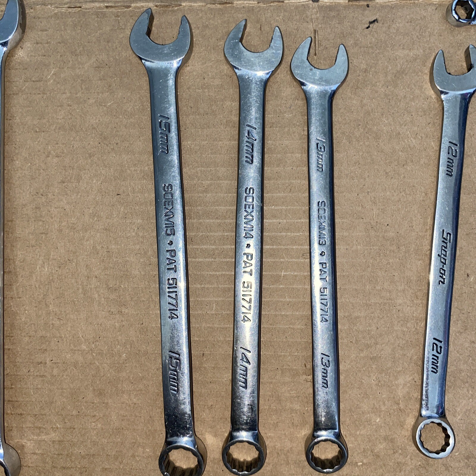 17 Snap On Combination Wrenches 8MM-15MM, 17MM-19MM & 6 Other Wrenches