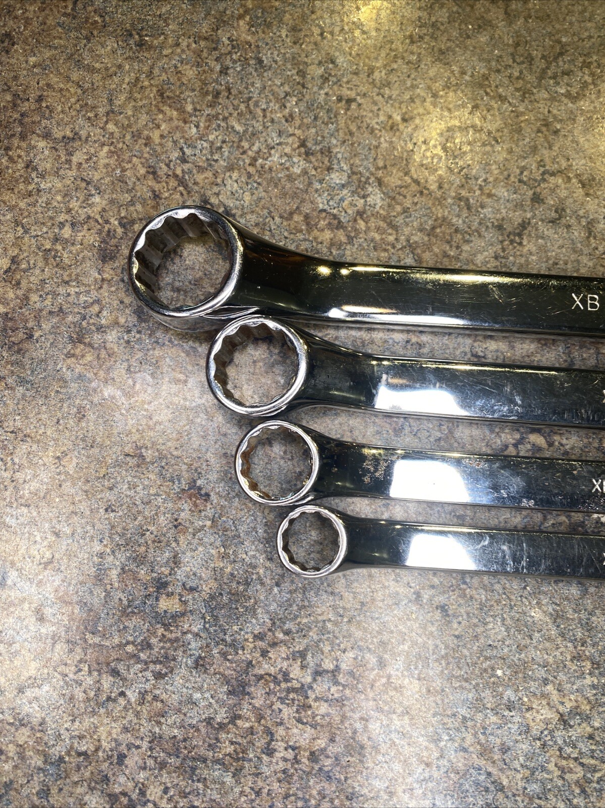 SNAP-ON Box End Wrench Set Of Four 7/8 15/16 3/4 3/16 5/8 11/16 1/2 9/16