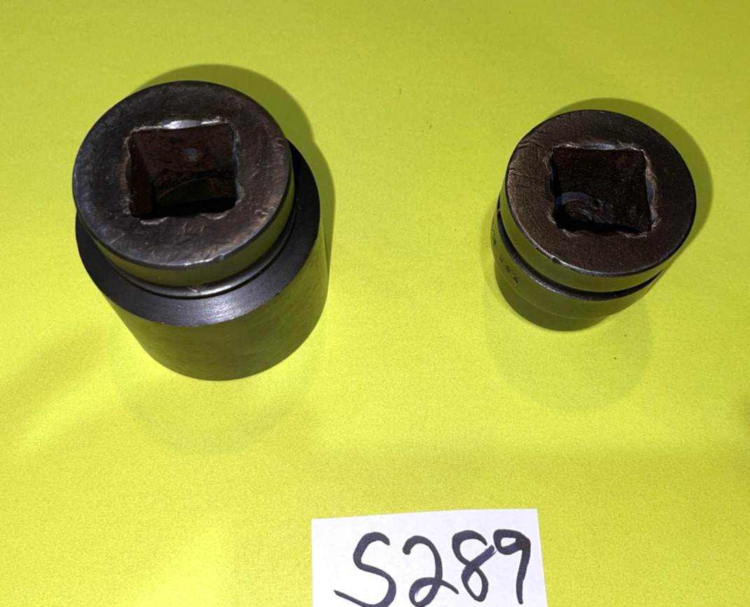 MAC TOOLS 2 PIECE 1 INCH DRIVE BUDD WHEEL IMPACT SOCKETS 13/16, 1-13/16