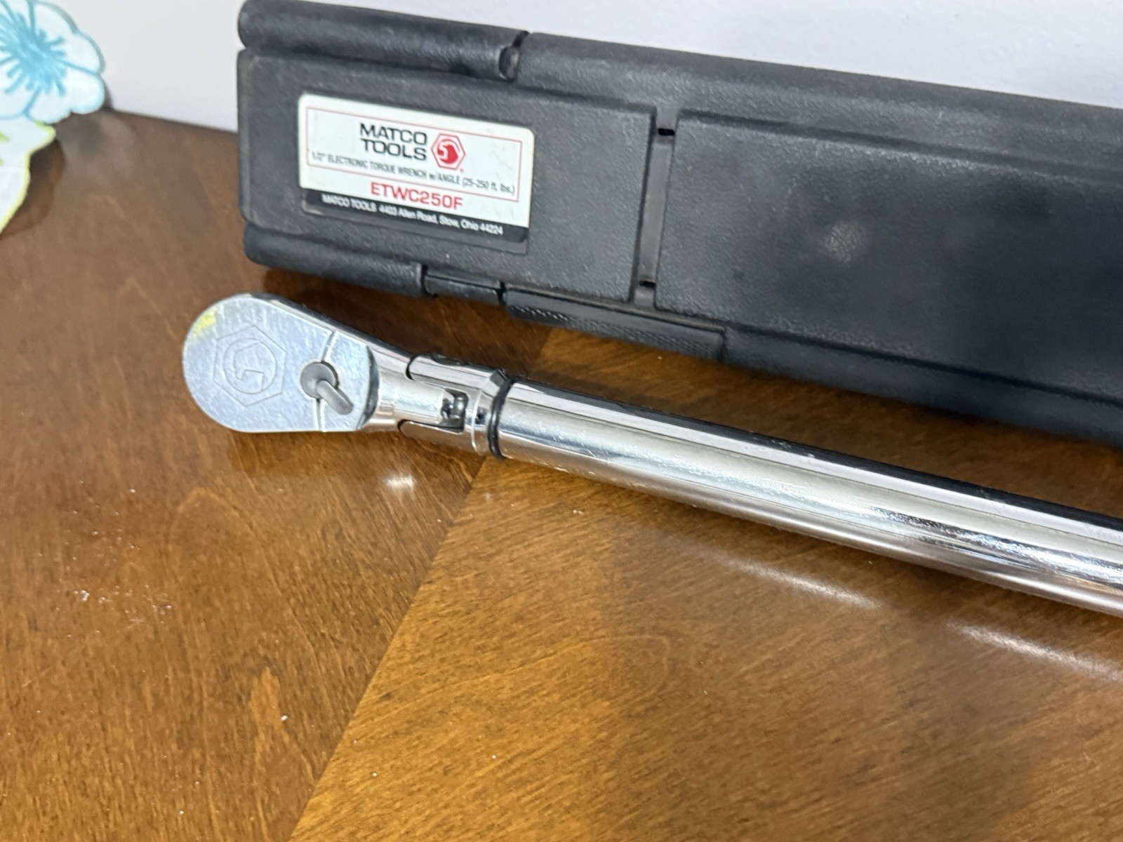 Matco 1/2″ Drive Flex Head Electronic Torque Wrench Orange ETWC250F Tested!