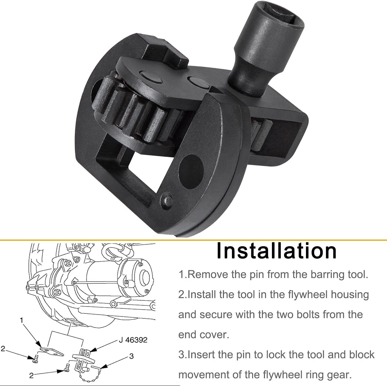 J-46392 Engine Barring Tool for Detroit Diesel DD13 DD15 DD16 W470589046300