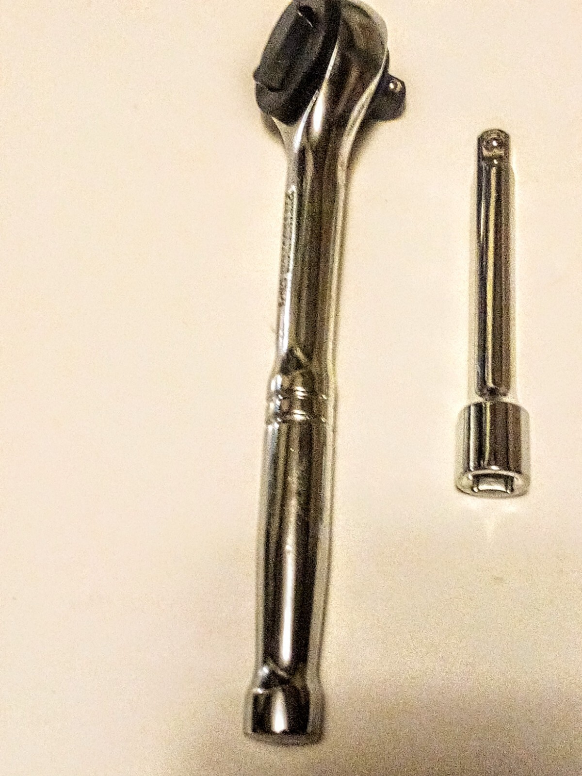 Pittsburgh CR-V 1/4″ Drive Ratchet Handle Plus 3 in Extension Free Shipping