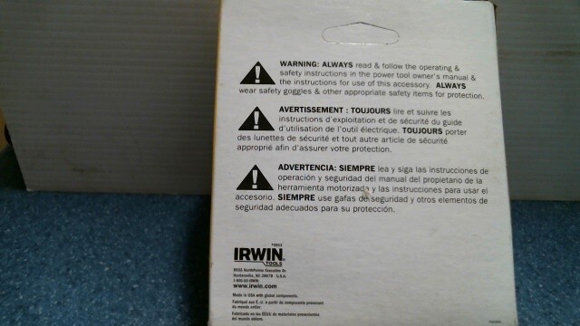 Irwin Hanson 4-1/2″ Hole Saw (00125) FS