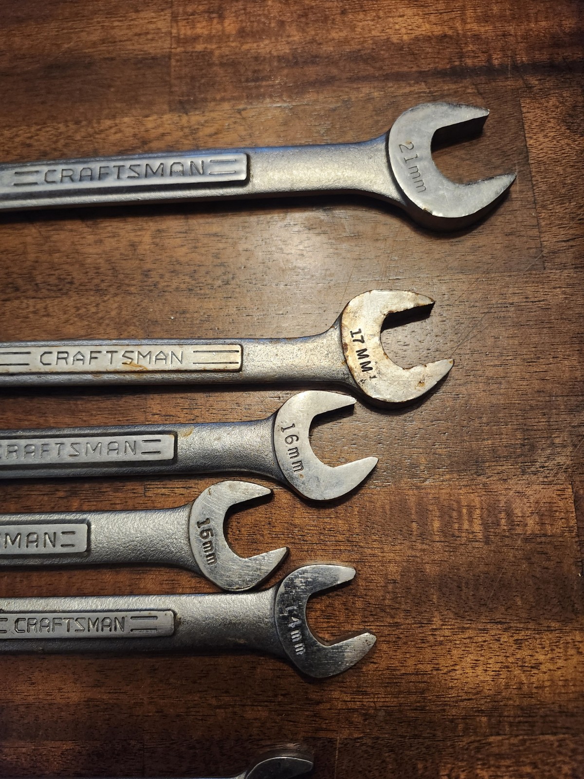 Craftsman Metric 10pc Lot Of Misc Sized Wrenches Mostly Va&vv Series